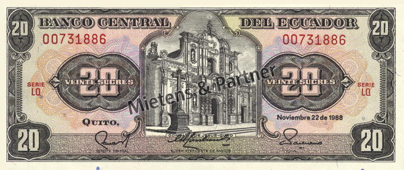 Ecuador (Republik) 20 Sucres (04644)