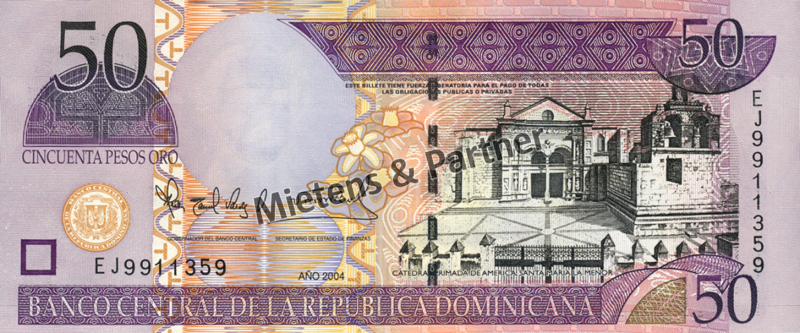 Dominikanische Republik (Republik) 50 Pesos Oro (04393)