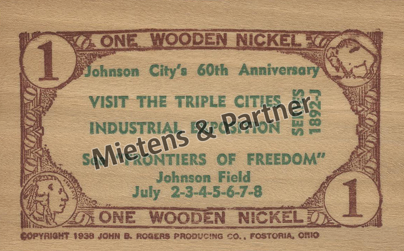 Vereinigte Staaten von Amerika (Präsidiale Bundesrepublik) 1 Wooden Nickel (69036)