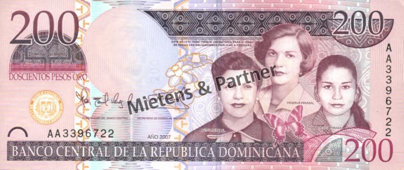 Dominikanische Republik (Republik) 200 Pesos Oro (04363)