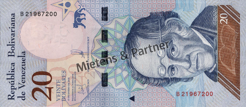 Venezuela (Bolivarische Republik) 20 Bolivares (55257)