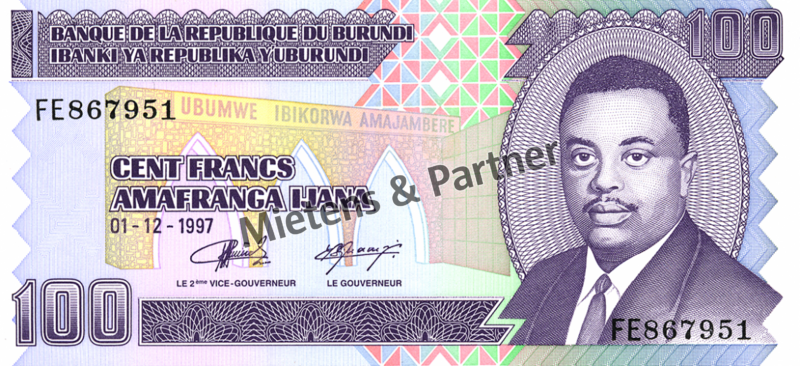 Burundi (Republik) 100 Francs (03520)