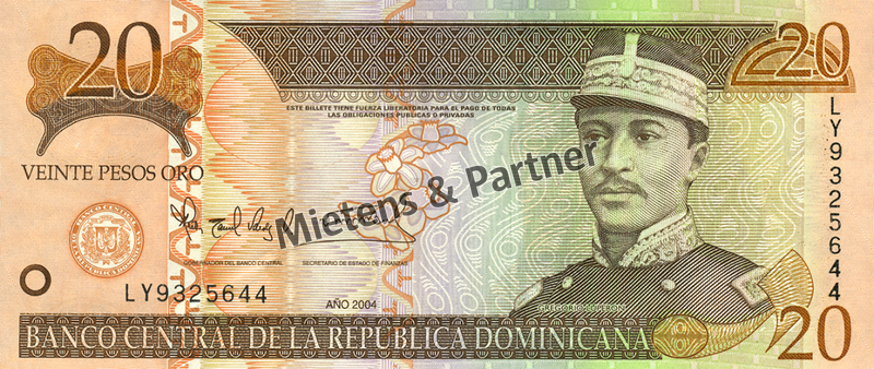 Dominikanische Republik (Republik) 20 Pesos Oro (04369)