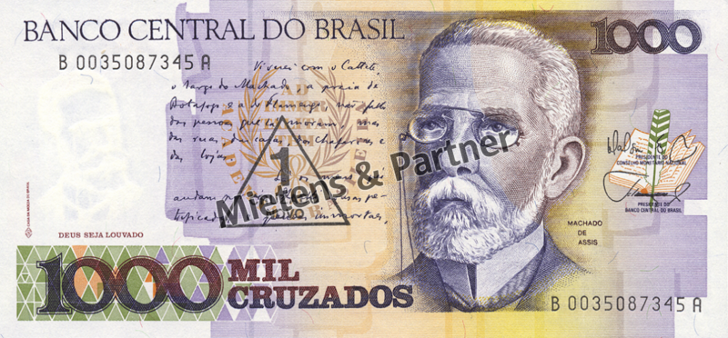 Brasilien (Bundesrepublik) 1 Cruzado Novo on 1.000 Cruzados (04710)