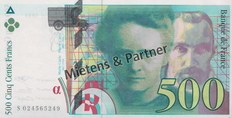 Frankreich (5. Republik) 500 Francs (42658)