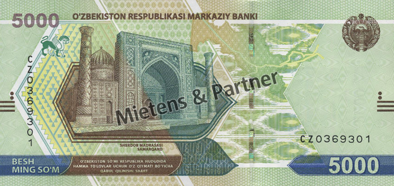 Usbekistan (Republik) 5.000 Som (62155)
