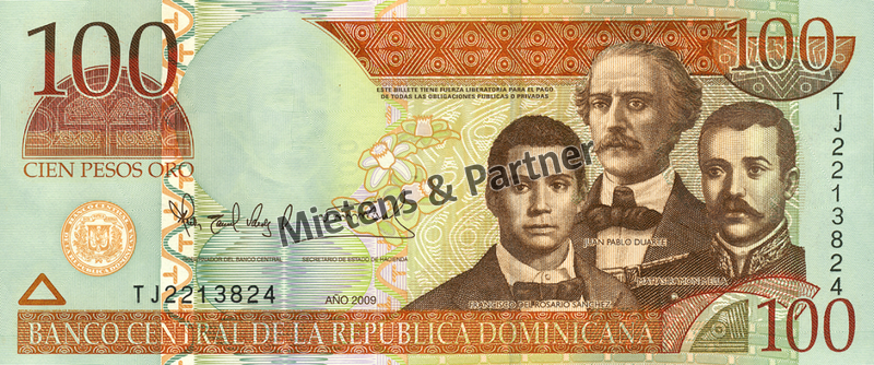 Dominikanische Republik (Republik) 100 Pesos Oro (04378)