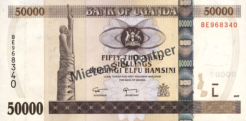 Uganda (Republik) 50.000 Shillings (51999)