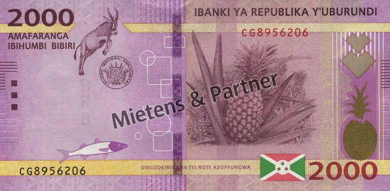Burundi (Republik) 2.000 Francs (66103)