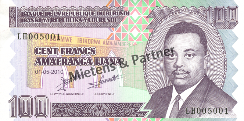 Burundi (Republik) 100 Francs (03534)