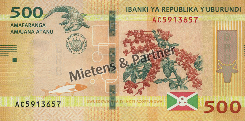 Burundi (Republik) 500 Francs (66101)
