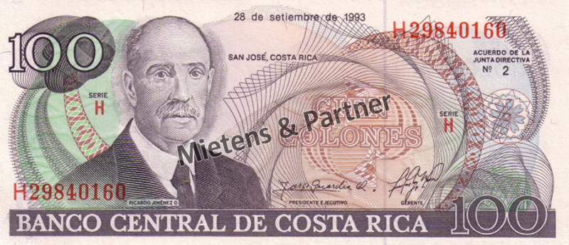 Costa Rica (Republik) 100 Colones (04261)