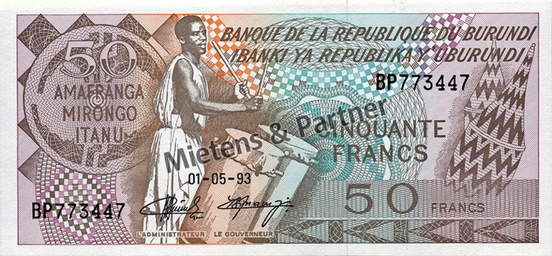 Burundi (Republik) 50 Francs (50191)