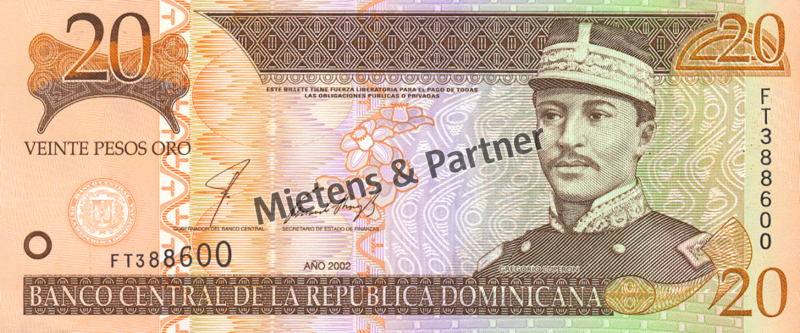 Dominikanische Republik (Republik) 20 Pesos Oro (04357)