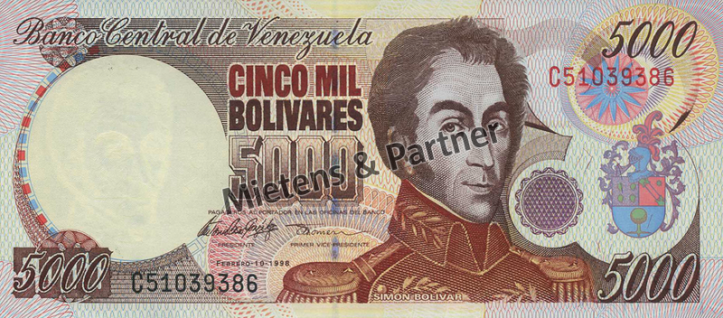 Venezuela (Republik) 5.000 Bolivares (65987)