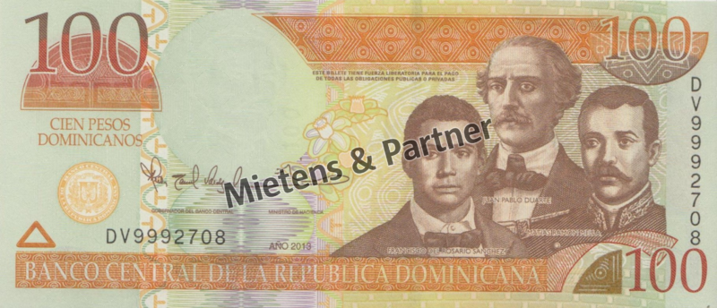 Dominikanische Republik (Republik) 100 Pesos Dominicanos (38666)