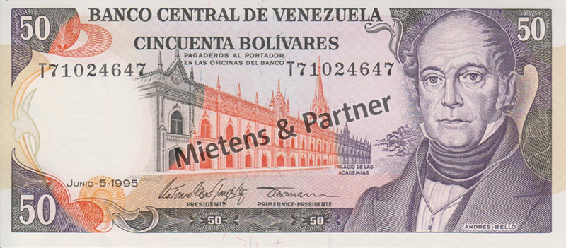 Venezuela (Republik) 50 Bolivares (Stains) (39368)