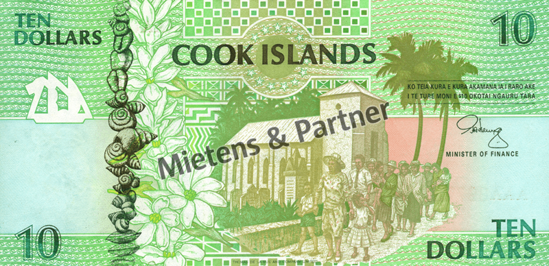 Cookinseln (Selbstverwalteter Inselstaat in freier Assoziierung mit Neuseeland) 10 Dollars (05676)
