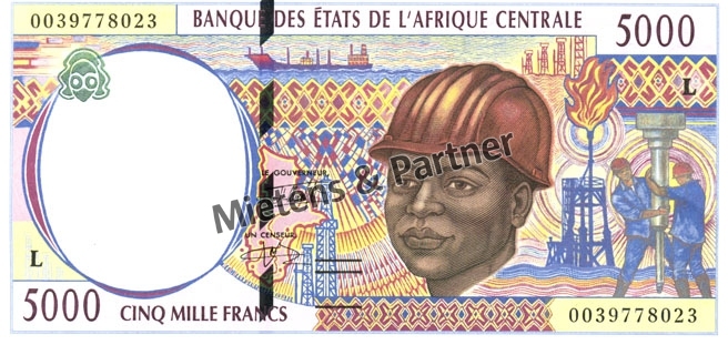 Gabun (Republik) 5.000 Francs (03401)