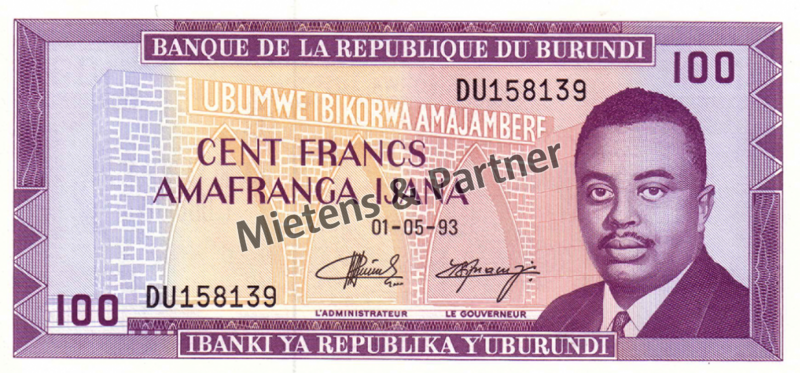 Burundi (Republik) 100 Francs (03517)