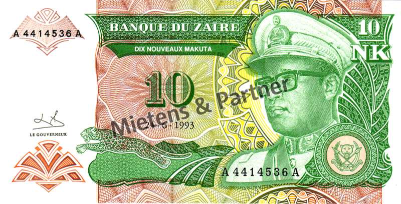 Zaire - Kongo (Republik) 10 New Makuta (03467)