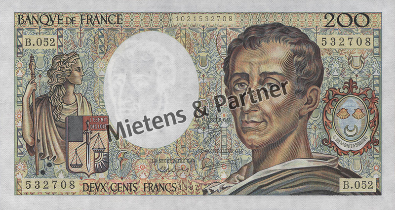 Frankreich (5. Republik) 200 Francs (02327)
