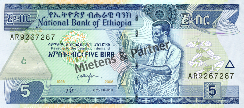 Äthiopien (Demokratische Bundesrepublik) 5 Birr (03561)