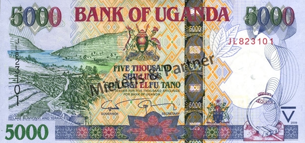 Uganda (Republik) 5.000 Shillings (03657)