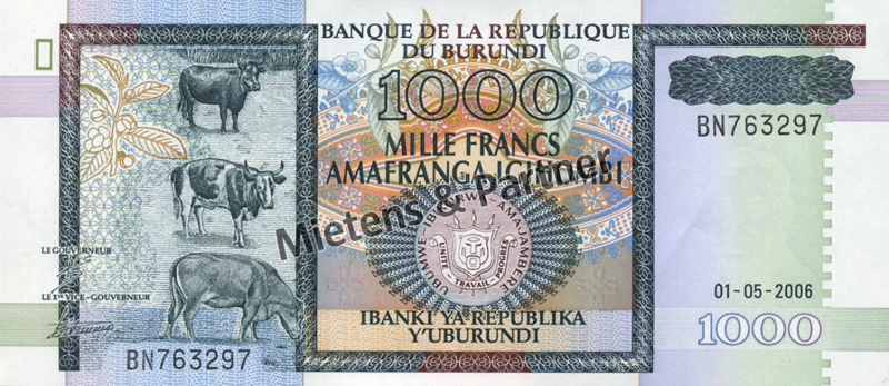 Burundi (Republik) 1.000 Francs (03519)