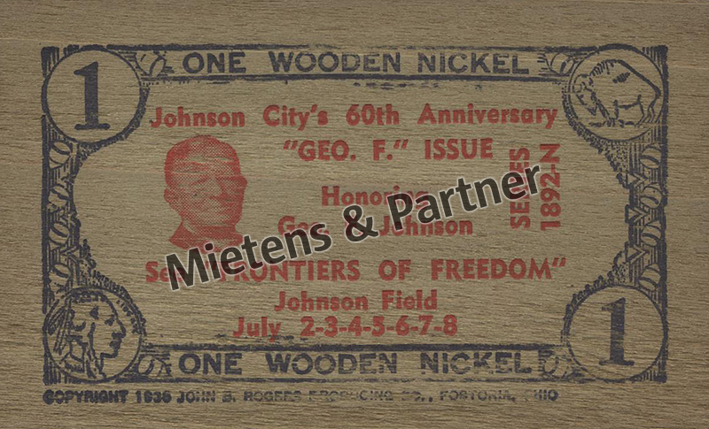 Vereinigte Staaten von Amerika (Präsidiale Bundesrepublik) 1 Wooden Nickel (69060)