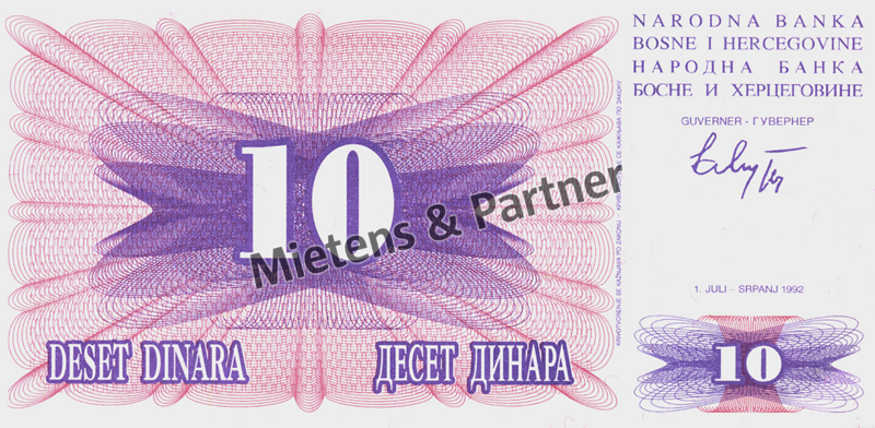 Bosnien und Herzegowina (Bundesrepublik) 10 Dinara (03063)