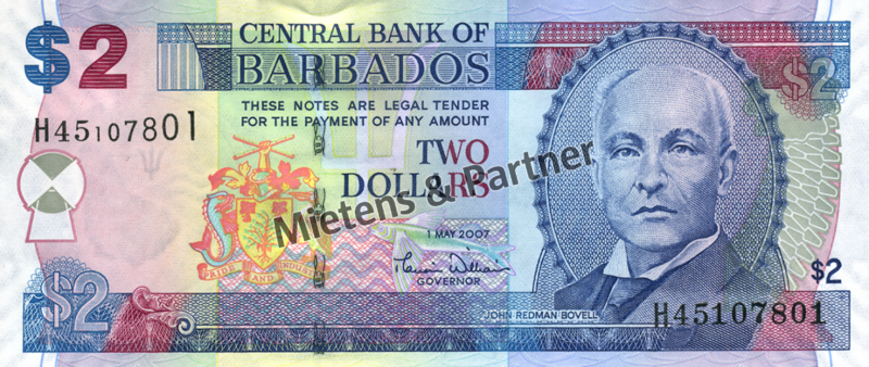 Barbados (Parlamentarische Monarchie) 2 Dollars (04499)