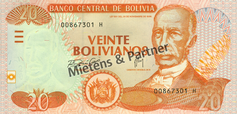 Bolivien (Republik) 20 Bolivianos (04786)