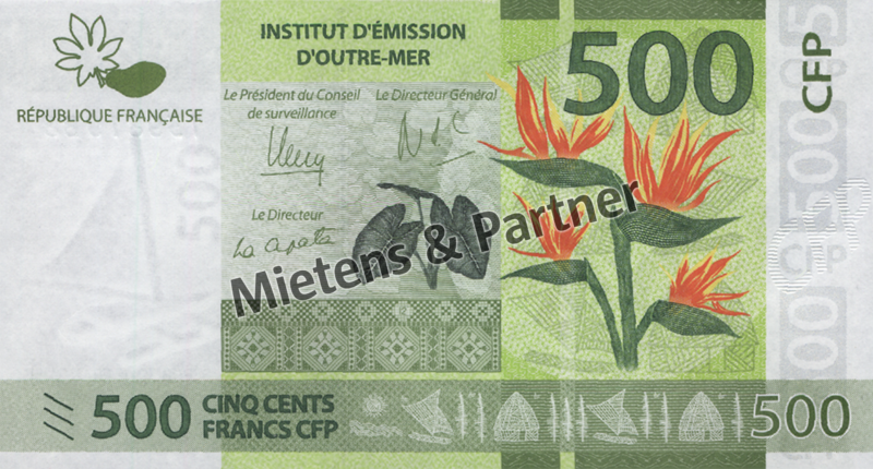Französische Überseegebiete im Pazifik (Währungsraum) 500 Francs (35768)