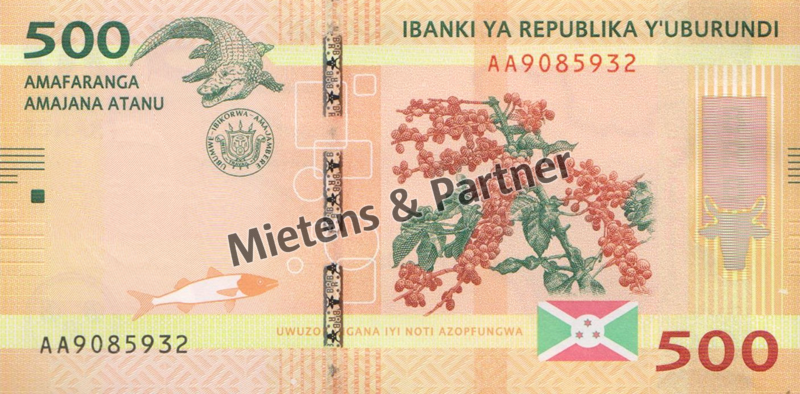 Burundi (Republik) 500 Francs (43261)