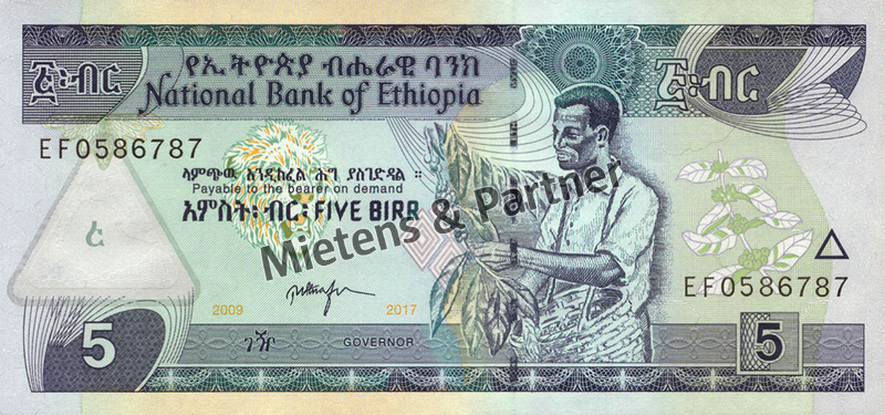 Äthiopien (Demokratische Bundesrepublik) 5 Birr (66613)