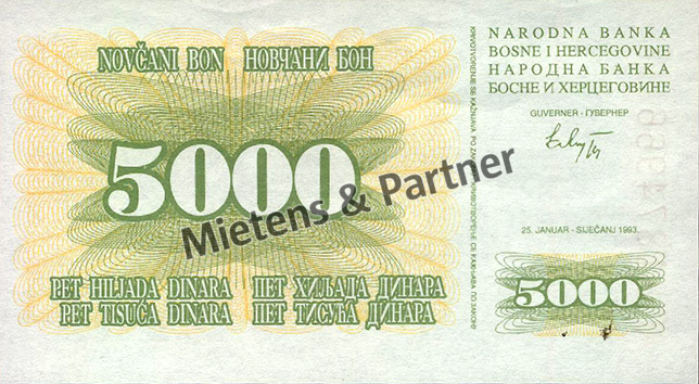 Bosnien und Herzegowina (Bundesrepublik) 5.000 Dinara (03069)
