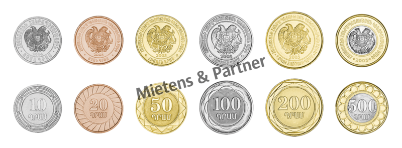 Armenien (Republik) 10, 20, 50, 100, 200, 500 Dram (09472)