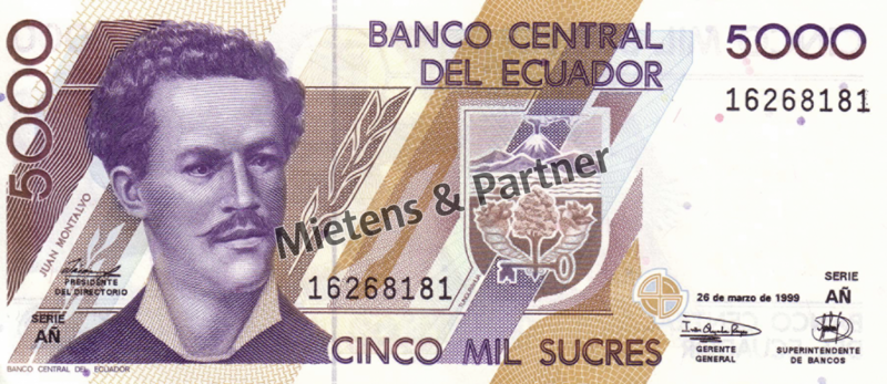 Ecuador (Republik) 5.000 Sucres (04646)