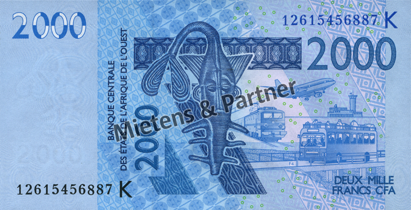 Westafrikanische Staaten (Währungsraum) 2.000 Francs (30772)