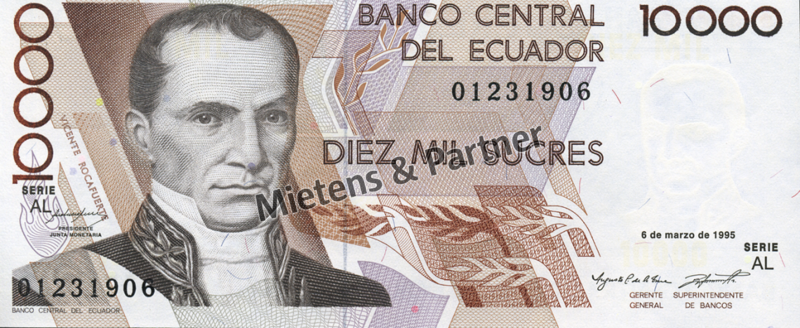 Ecuador (Republik) 10.000 Sucres (04645)