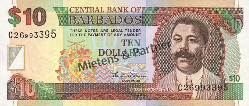 Barbados (Parlamentarische Monarchie) 10 Dollars (04492)