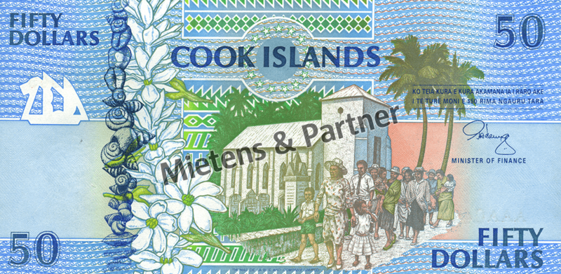 Cookinseln (Selbstverwalteter Inselstaat in freier Assoziierung mit Neuseeland) 50 Dollars (05674)