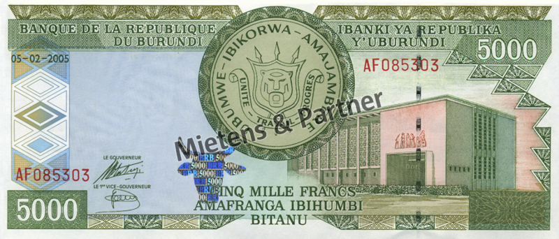 Burundi (Republik) 5.000 Francs (03527)