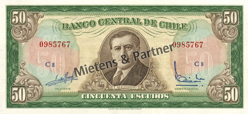 Chile (Republik) 50 Escudos (04756)