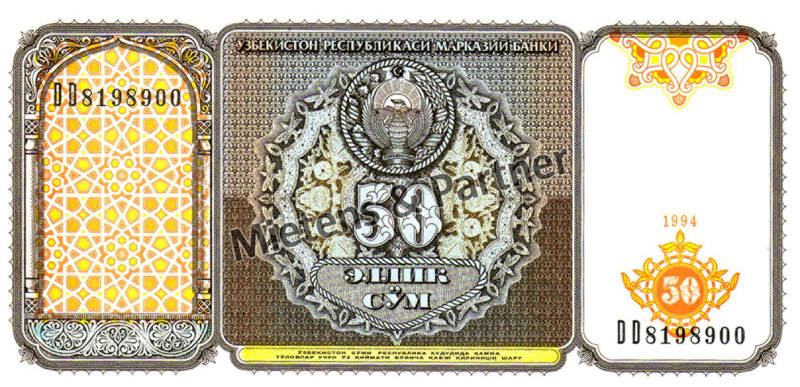 Usbekistan (Republik) 50 Som (02901)