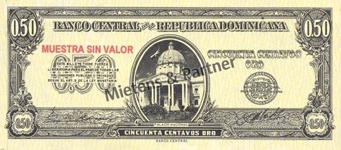 Dominikanische Republik (Republik) 50 Centavos de Oro (04359)