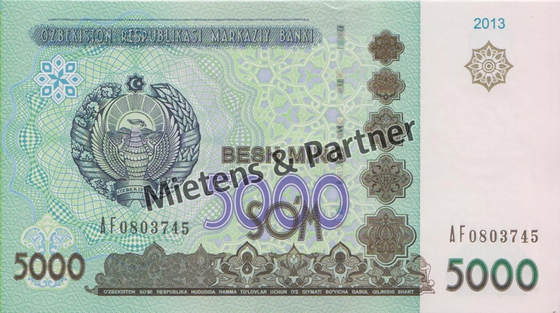 Usbekistan (Republik) 5.000 Som (34511)