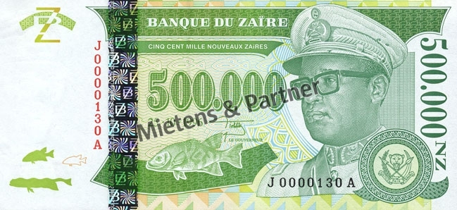 Zaire - Kongo (Republik) 500.000 New Zaires (03483)