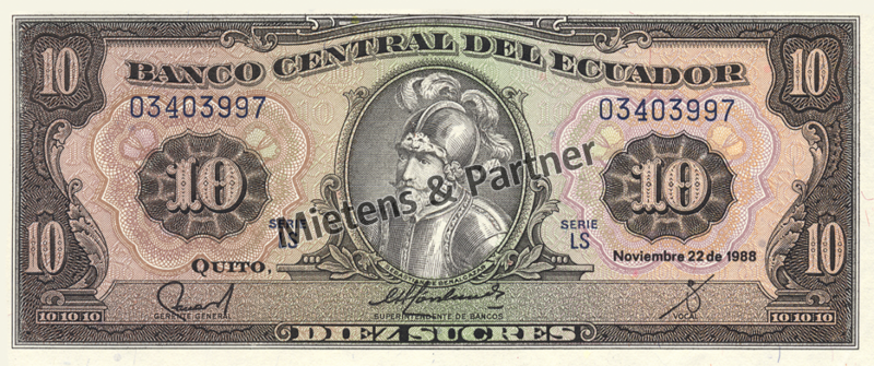 Ecuador (Republik) 10 Sucres (04643)
